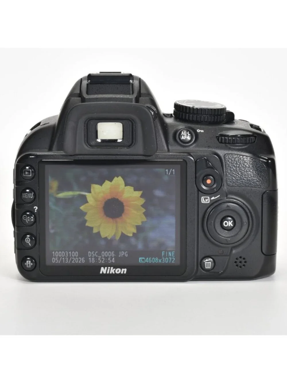 Nikon D3100 Digital SLR Camera 14.2MP 18-55mm Lens HD Video 14775 Clicks 64GB SD
